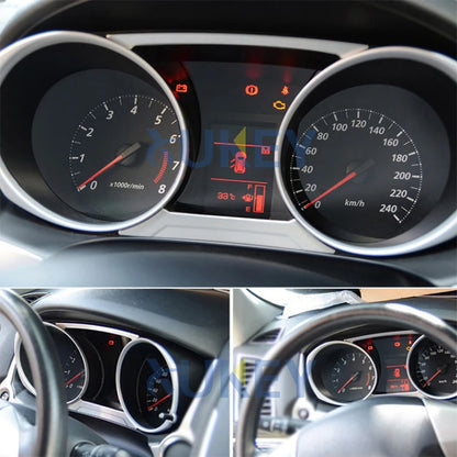 For Mitsubishi ASX Outlander Sport RVR 2011 2012 2013 2014 2015 Chrome Instrument Gauge Panel Cover Dashboard Trim Garnish Strip